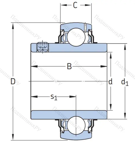 Корпусный подшипник YAR 206-104-2F 4L1PW7JKLE в Смоленске