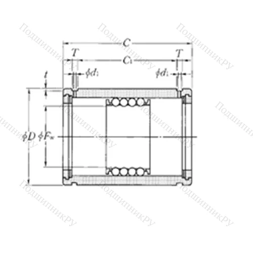 Подшипник шариковый линейный KD 5580100