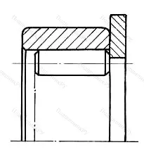 Модификация подшипника 192906КМ размер 30,3x47/52x13,6/15,6 ГПЗ-10 от производителя  ГПЗ-10