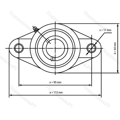 Подшипниковый узел SSUCFLPL 202-W - Вал: 15 мм от производителя  LPZ