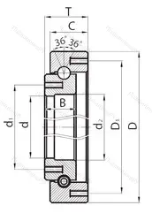 Подшипник  1869/1100 размер 1100x1220x50 от производителя  ЕПК