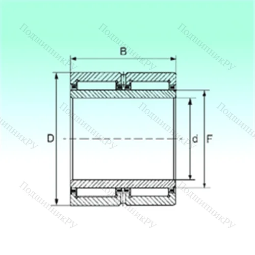 Подшипник игольчатый радиальный NA 6918 ZW