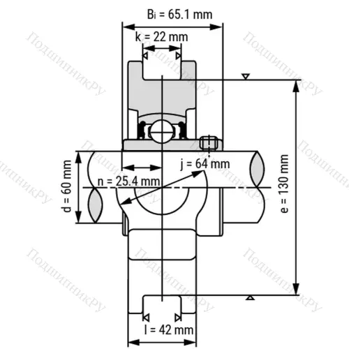 Подшипниковый узел UCT 217 - Вал: 85 мм от производителя  LPZ