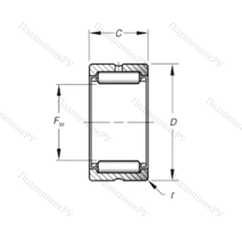 Подшипник игольчатый радиальный