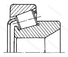 Подшипник  137509 размер 45x85x24,75 от производителя  ГПЗ-9