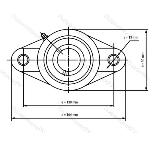 Подшипниковый узел SSUCFLPL 207-W - Вал: 35 мм от производителя  LPZ