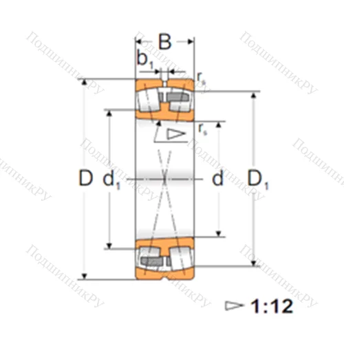 Подшипник роликовый радиальный самоцентрирующийся 22328 ACKMW 33