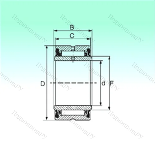 Подшипник игольчатый радиальный NA 4910 2RS