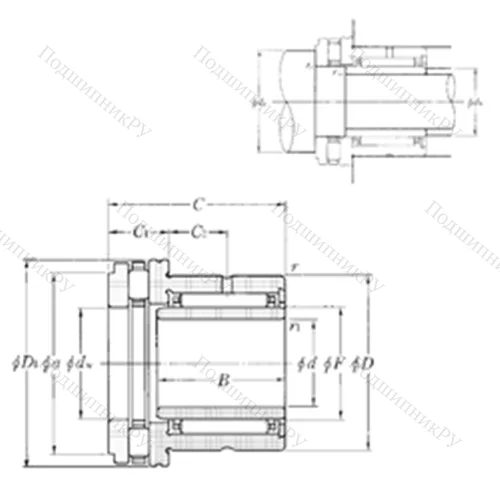 Подшипник комбинированный NKXR 40T 2+IR 35?40?20