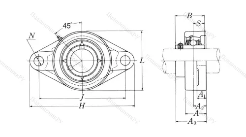 Подшипниковый узел UCFL 207 D 1 NSK в Смоленске