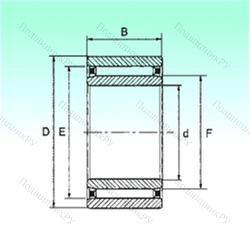 Подшипник игольчатый радиальный NAO 25x40x17