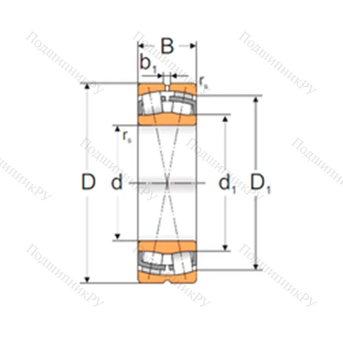 Подшипник роликовый радиальный самоцентрирующийся 22232 ACMW 33