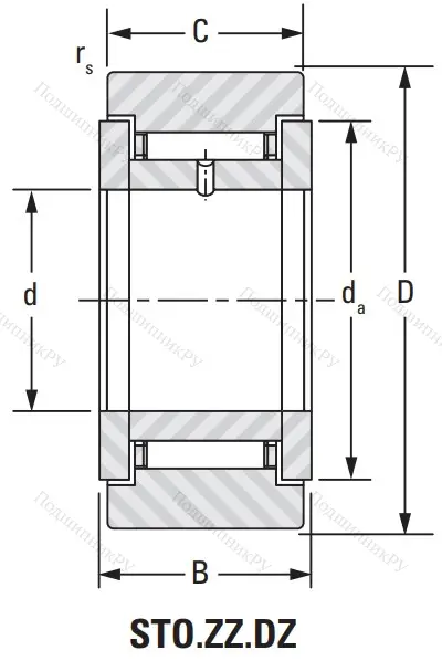 Подшипник STO 40 ZZ DZ