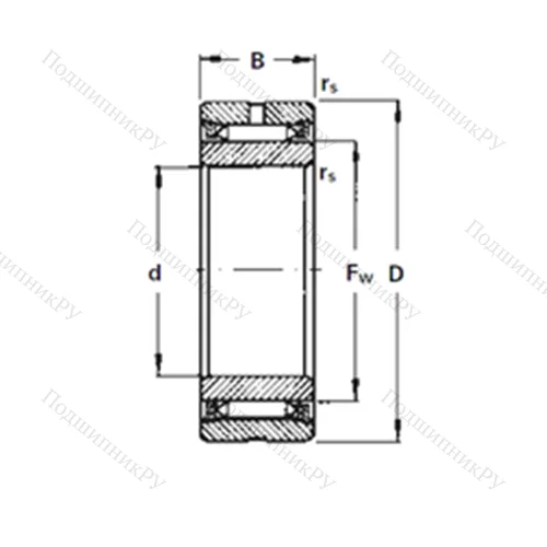 Подшипник игольчатый радиальный NA 3085