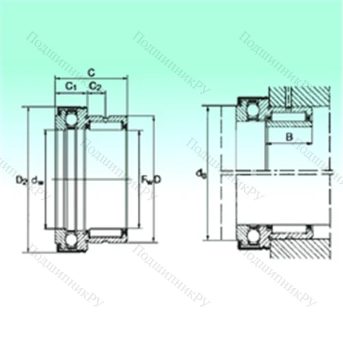 Подшипник комбинированный NKX 40 Z от производителя  NBS