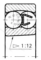 Подшипник  111221 (1221K) размер 105x190x36 от производителя  ГПЗ-5