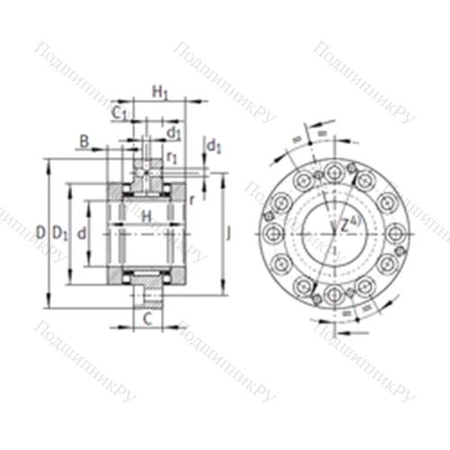 Подшипник комбинированный ZARF 55145-TV