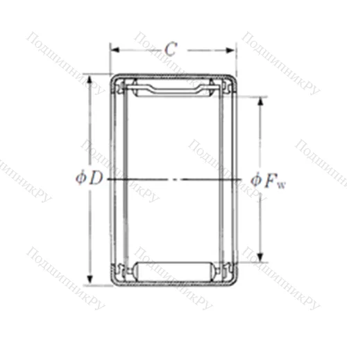 Подшипник игольчатый радиальный FJLTT-1721 от производителя  NSK