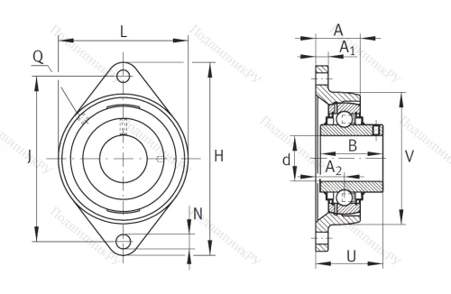 Подшипниковый узел RCJTY 17 XL в Смоленске
