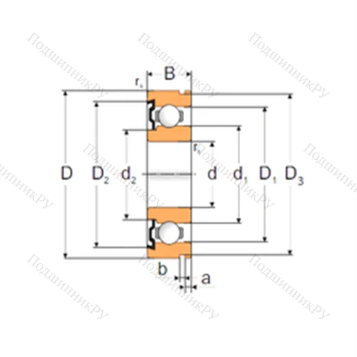 Подшипник шариковый радиальный 6212-ZN
