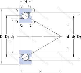 Подшипник BSD 50100 C