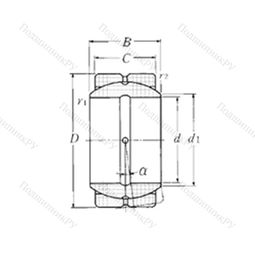 Подшипник скольжения сферический SA 4-45B