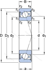Подшипник S 7014 ACE/HCP 4BVG 275