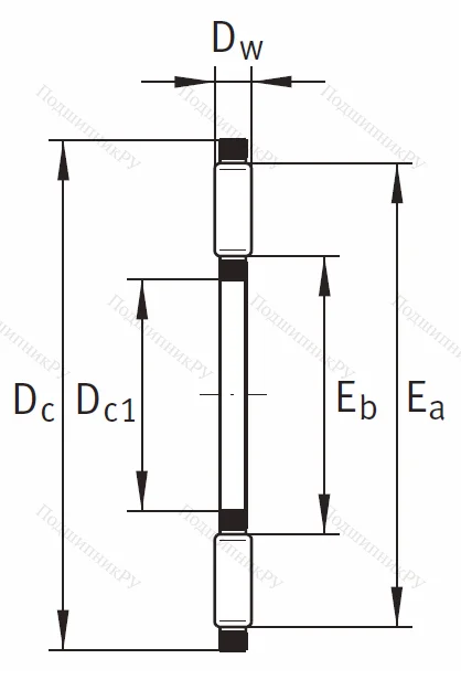 Игольчатый подшипник подшипник AXK 90120 A