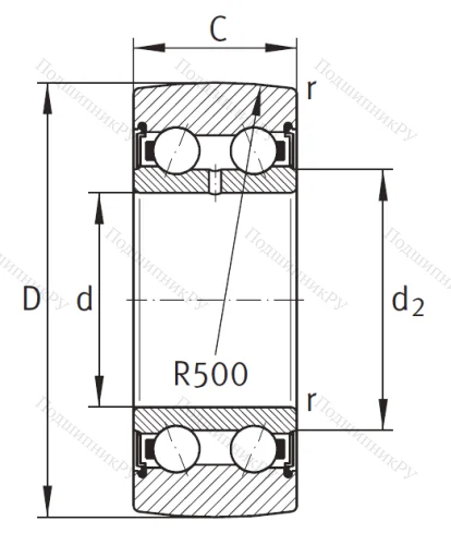 Подшипник LR 5201 2Z TVH XL от производителя  INA