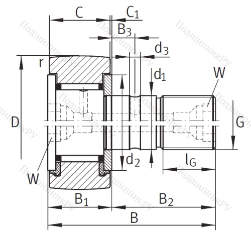Подшипник KR 32 PP A от производителя  INA
