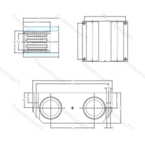 Подшипник шариковый линейный LQBR 12-2LS