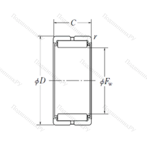 Подшипник игольчатый радиальный RNA 49/68