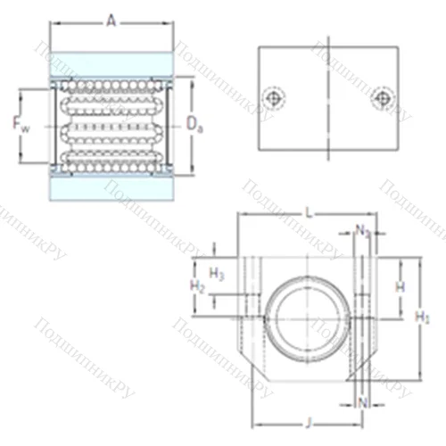Подшипник шариковый линейный LUHR 20