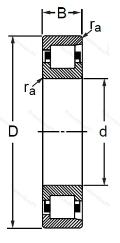 Цилиндрический роликовый подшипник 12115 (NF 1015) в Смоленске