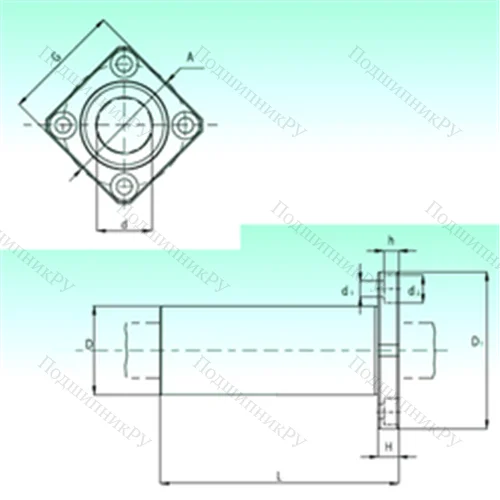 Подшипник шариковый линейный KBKL 30-PP
