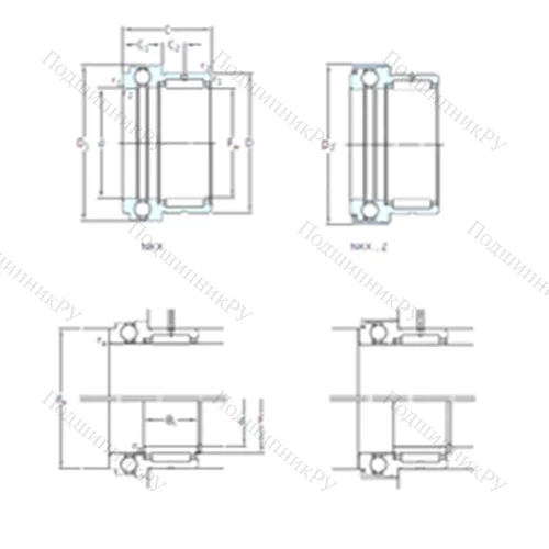 Подшипник комбинированный NKX 10ZTN