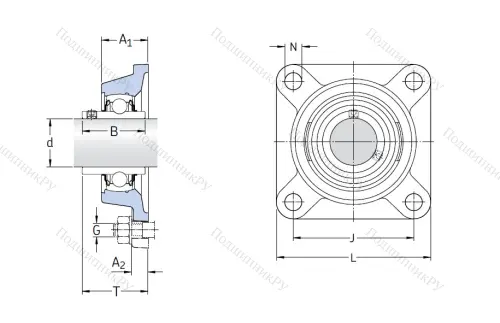 Подшипниковый узел FY 35 TF в Смоленске