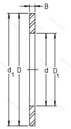 Игольчатый подшипник упорное кольцо LS 3552