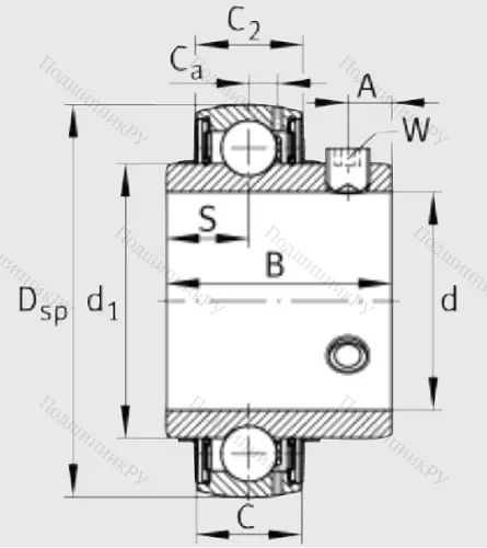 Корпусный подшипник UC 209 в Смоленске