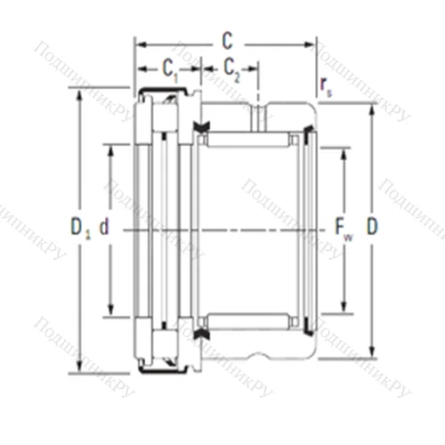 Подшипник комбинированный RAXZ 550