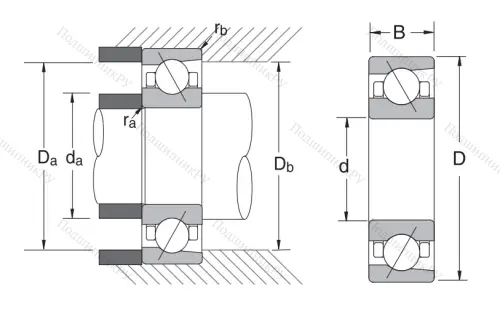 Сверхточный подшипник 7003 CTRDULP 3