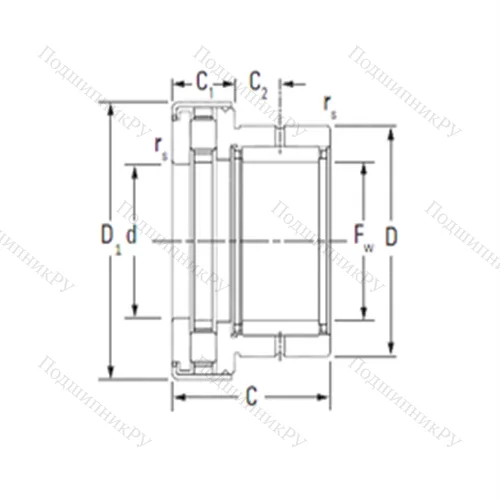 Подшипник комбинированный NAXR 40.Z от производителя  TIMKEN