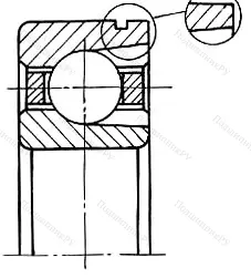 Модификация подшипника 84-170311ЕШ5 размер 55x120x29