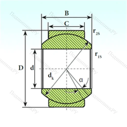 Подшипник скольжения сферический GE 10 SP