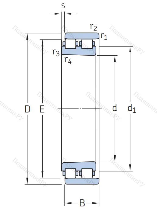 Роликовый цилиндрический подшипник