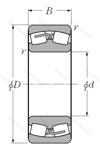 Сферический роликовый подшипник 22320 BD 1 от производителя  NTN