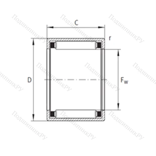 Подшипник игольчатый радиальный 723006700