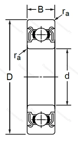 Миниатюрный шариковый подшипник 80018 К2С17 (608 ZZ) в Смоленске