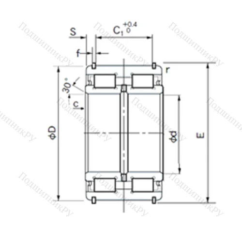 Подшипник роликовый радиальный