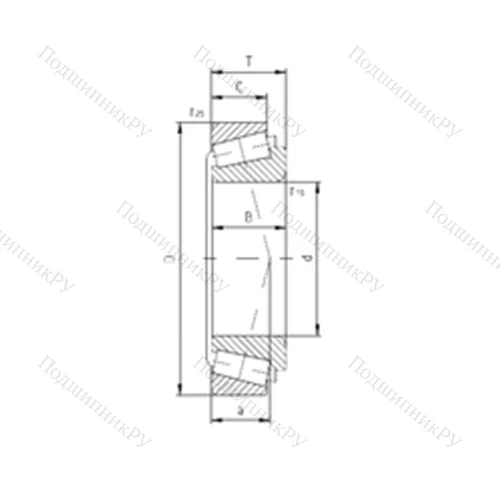 Подшипник роликовый радиально-упорный 7806A